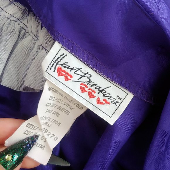 Vintage Royal Purple 1980s Blouse - Picture 7 of 13